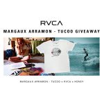 Margaux Arramon×RVCA×HONEYの特別限定T-shirtsが3名に当たる。