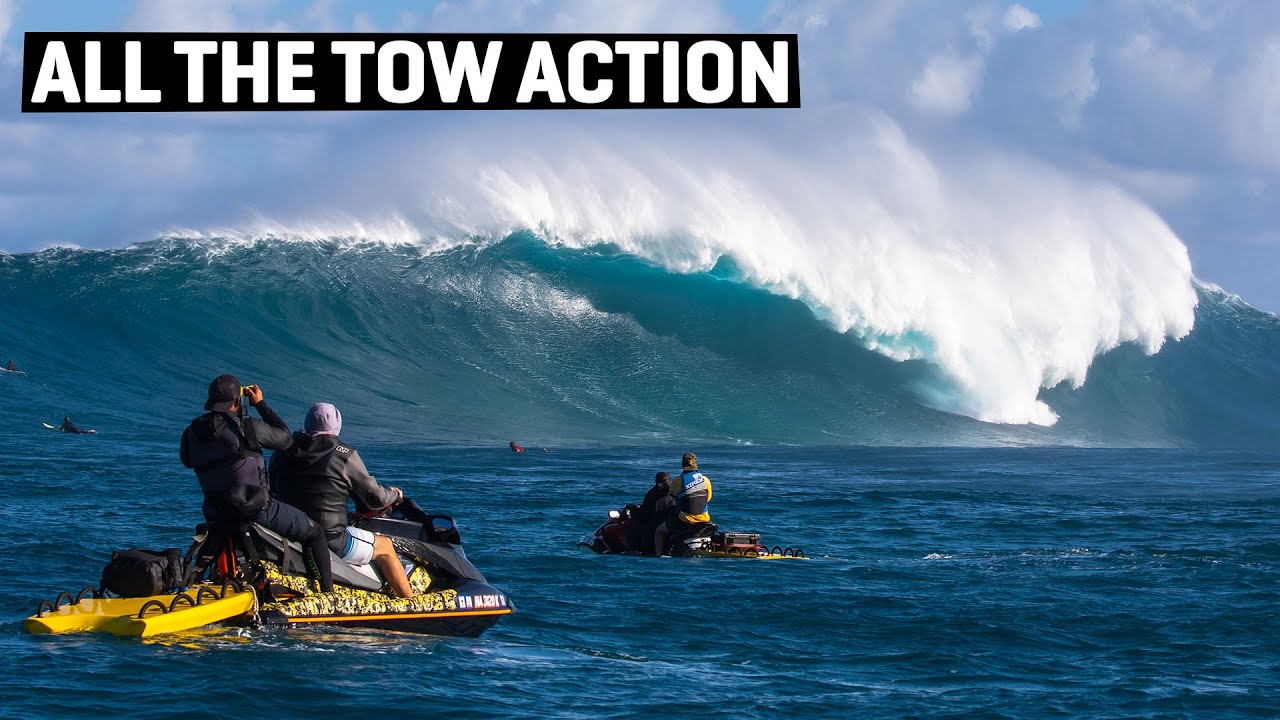 今シーズン最大のスーパースウェル・サタデイとなった1月16日。ハワイ・マウイ島のJAWSの超巨大波でトーイン・セッション映像 | SURFMEDIA