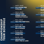 WSLが2022年チャンピオンシップ・ツアーの最新スケジュールを発表。エルサルバドルが追加となる。