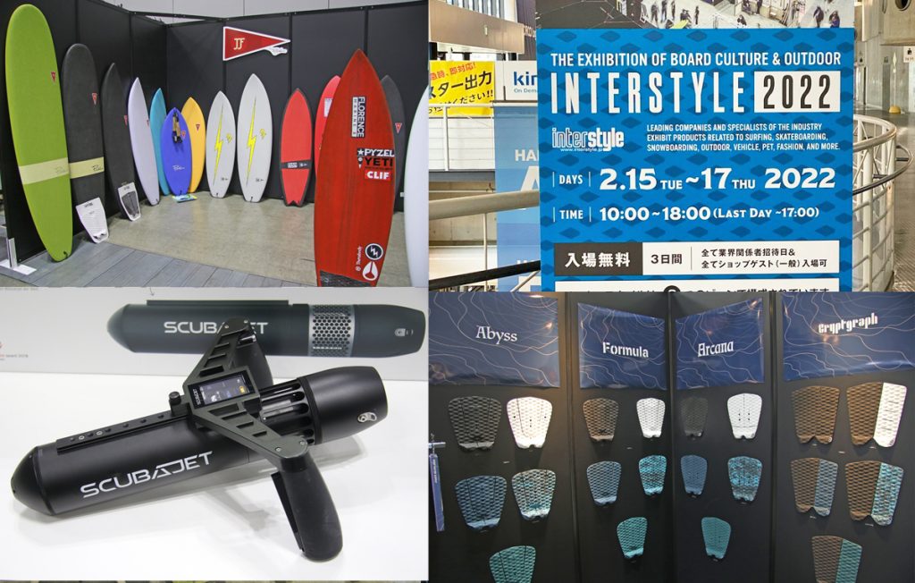 激安の INTERSTYLE展示会リポート。ジョンジョンのソフトボード、DEEP サーフィン・ボディボード