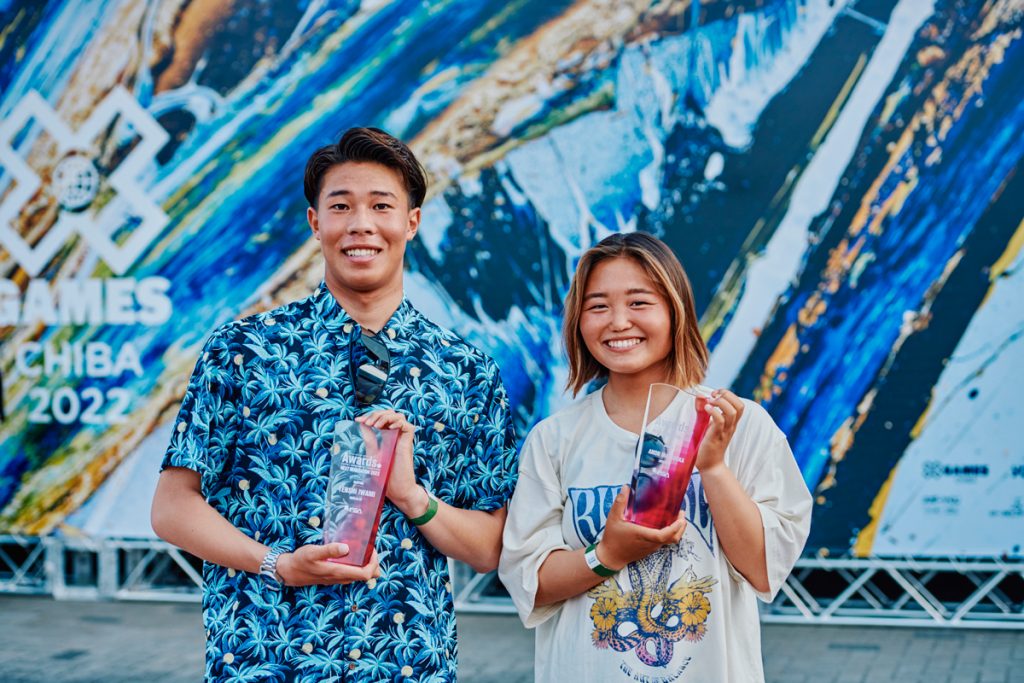 岩見天獅と松岡亜音が、JAPAN ACTION SPORTS AWARDS 2022 NEXT