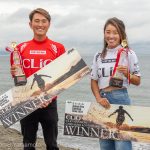 浜瀬海と吉川広夏が人生初のパーフェクト10で完全優勝。 JPSAクリオマンション 茅ヶ崎ロングボードプロ