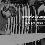 五十嵐カノアが来場。10月19日(土)よりロンハーマン千駄ヶ谷店「R」にてSHARP EYE SURFBOARDS Event