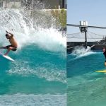 五十嵐カノア・ファミリーがアブダビにできたケリー・スレーターのウェイブプール「Surf Abu Dhabi」でサーフ