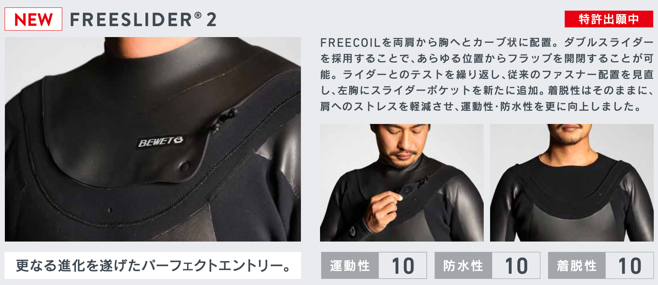 厚さ半分、ストレス半分。春秋用超軽量極薄スーツ。圧倒的保温力