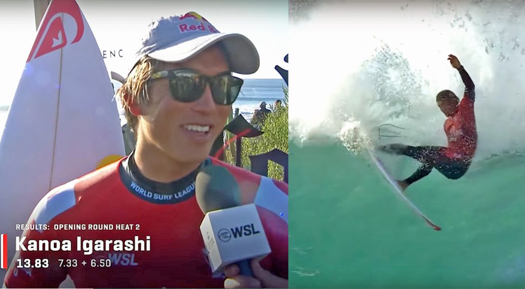 五十嵐カノアはオープニングラウンドを突破。二度と来たくなかった場所