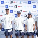 ISA WORLD SURFING GAMES2025に出場する波乗りジャパンの公開練習が行われ、代表選手たちが抱負を語った