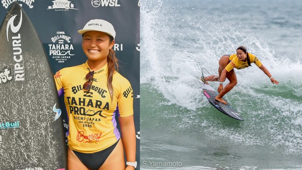 松岡亜音が大会最高得点をマーク。WSLQS6000『BILLABONG TAHARA PRO