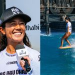 田岡なつみがクオーターファイナル進出。WSLロングボードツアー第3戦サーフ・アブダビ・ロングボード・クラシック大会初日