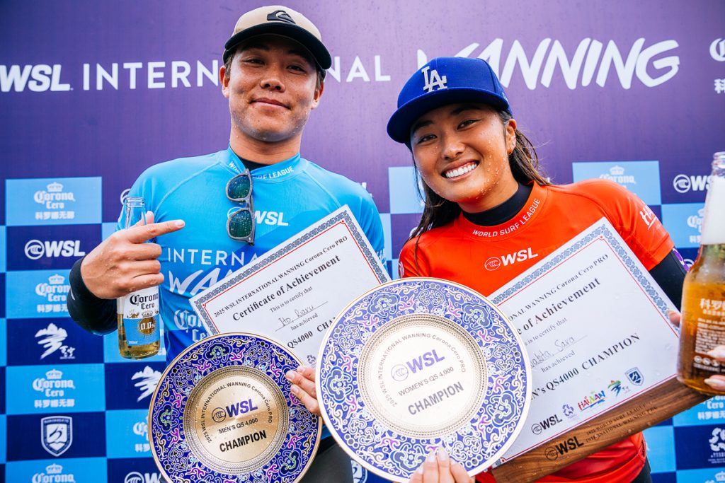 脇田紗良と伊東李安琉がWSL International Wanning Corona Cero Pro QS