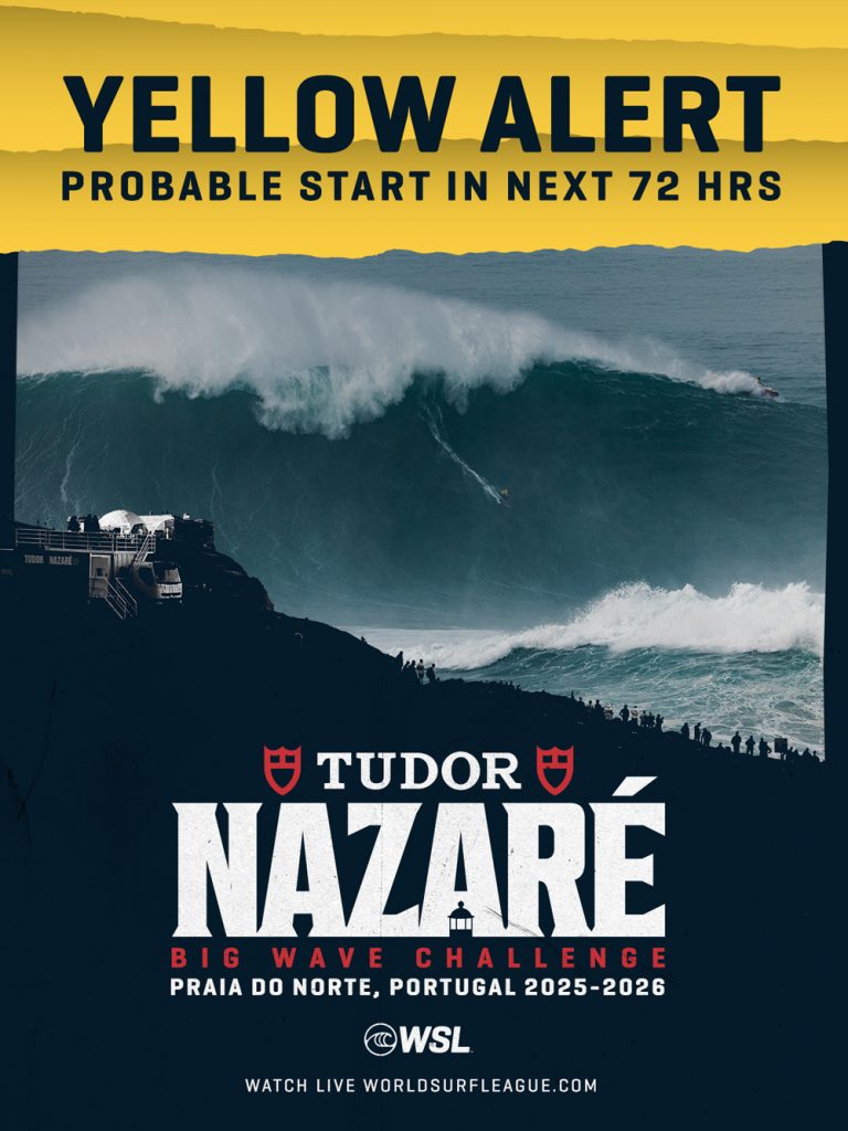 TUDOR ナザレ・ビッグウェイブ・チャレンジにイエローアラート発令。12